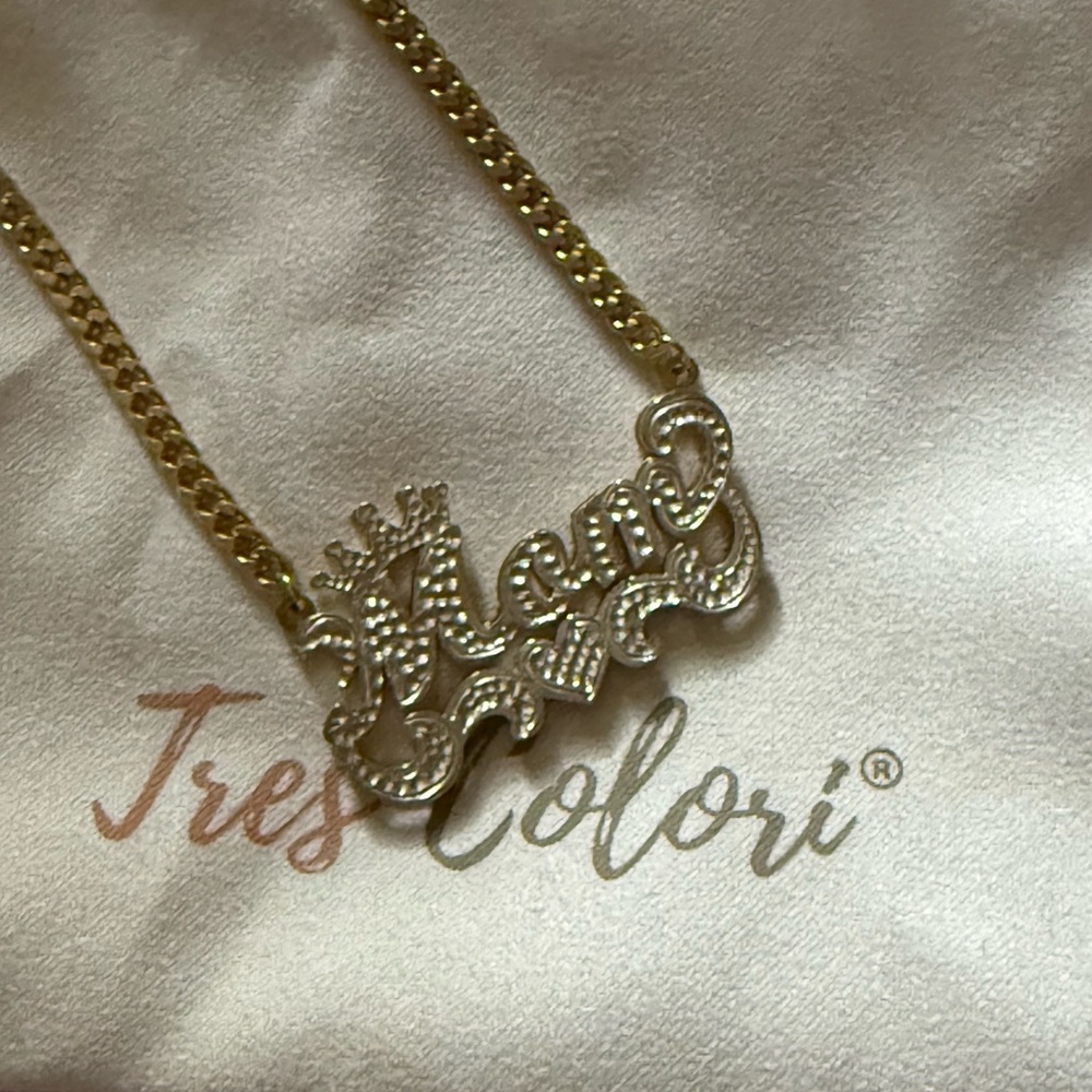 Gold 'Mom' Necklace